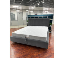 Кровать Глория 1600 с подъемным механизмом ткань Ameli 12 (серый)