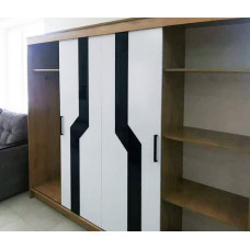  Гостиная Кармен (Дуб Вотан-Белый глянец) Гостиная Кармен (Дуб Вотан-Белый глянец