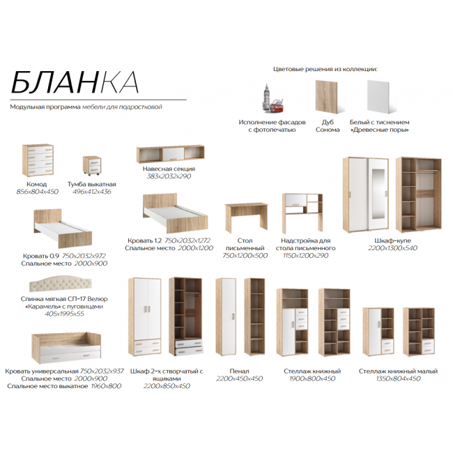 Детская спальня "Бланка" Комплектация 1 купить с бесплатной доставкой в любой город ЛНР